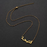 Custom Arabic Name Necklace Stainless Steel Chain Women Gift