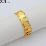 Arab Middle Eastern Charm Bracelet 18K Plating Coin Unisex