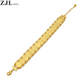 Arab Middle Eastern Charm Bracelet 18K Plating Coin Unisex