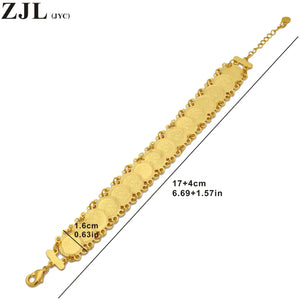Arab Middle Eastern Charm Bracelet 18K Plating Coin Unisex