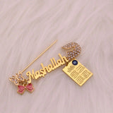Islamic Baby Pin Four Qul Suras Allah Brooch
