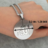 Islam Muslim Allah Stainless Steel Pendant Necklace