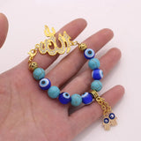Muslim Baby Bracelets Evil Eye Hamsa Hand of Fatima Protection