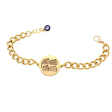 Islam Muslim Allah Quran 4 Qul Suras Stainless Steel Bracelet