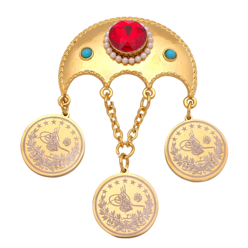 Islam Muslim Arab Coin Turkey Coins Brooch Baby Pin