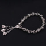 Islamic Ottoman Muslim Beads Bracelet Crescent Moon Star Amulet