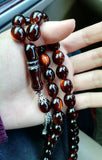 Islamic 33 Amber Prayer Beads Muslim Tasbih Misbaha Sibha Tespih Haji
