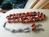 Islamic 33 amber prayer beads Rosary Muslim tasbih masbaha misbaha tespeeh