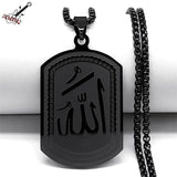 Islamic Arab Allah God Necklace Stainless Steel Arabic Jewelry