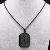 Islamic Arab Allah God Necklace Stainless Steel Arabic Jewelry