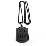 Islamic Arab Allah God Necklace Stainless Steel Arabic Jewelry