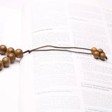 Islamic Muslim Rosary Sandalwood Beads Prayer Bracelet 12mm 99 beads Necklace