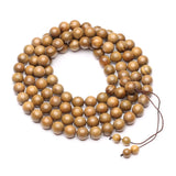 Islamic Muslim Rosary Sandalwood Beads Prayer Bracelet 12mm 99 beads Necklace