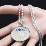 Islamic Muslim Round Necklace God Allah Chain Jewelry N2229S05