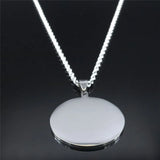 Islamic Muslim Round Necklace God Allah Chain Jewelry N2229S05