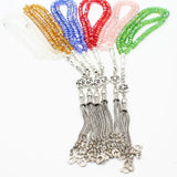 Islamic Muslim Prayer Beads Glass Crystal Tasbih Misbaha Faceted Glass Bead