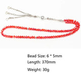 Islamic Muslim Prayer Beads Glass Crystal Tasbih Misbaha Faceted Glass Bead