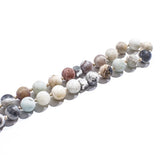Muslim Tasbih 10mm Stone Knot Rosary 33 Beads Metal Tassel