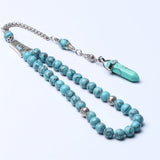 Islamic Prayer Beads Synthetic Turquoise Stone 8mm 33 Beads Allah Tasbeeh Subha