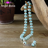 Islamic Prayer Tassel Pendant Lady Beaded Bracelet Muslim 14mm33