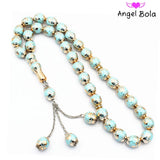 Islamic Prayer Tassel Pendant Lady Beaded Bracelet Muslim 14mm33