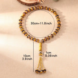 Islamic Rosary Bead Bangle Arabic Jewelry Prayer Beads 10mm 33beads Tasbih Metal