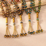 Islamic Rosary Bead Bangle Arabic Jewelry Prayer Beads 10mm 33beads Tasbih Metal