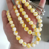 Islamic Tasbih 33 Rosary Amber Tesbih Silver Tassel Ramadan Gift
