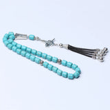 Islamic Tasbih Muslim Prayer Beads Turquoise Stone 33 Beads Subha Misbaha Rosary
