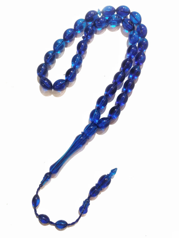 Islamic Tasbih Muslim Rosary Beads 33 Prayer Bracelet, Amber Stone
