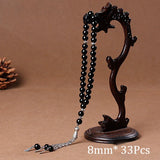 Islamic Tasbih Muslim Rosary Beads 33 Agates Bracelet Men Accessory