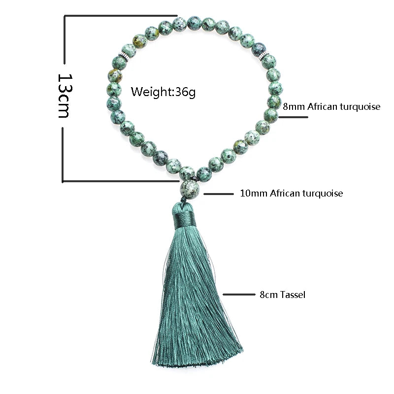 African Turquoise Muslim Prayer Beads for Men and Women