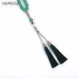 Islamic Muslim Tasbih Green Bracelet Round Shape Beads Prayer Beads