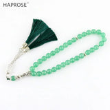 Islamic Muslim Tasbih Green Bracelet Round Shape Beads Prayer Beads