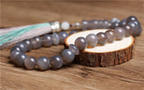 Grey Agate Stone Tasbeeh Tasbih 33 Misbaha Sibha Muslim Prayer Beads