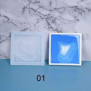 Island Coaster Molds Epoxy Resin Mold Jewelry Accessories Silicone Resin Moulds