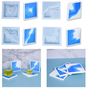 Island Coaster Molds Epoxy Resin Mold Jewelry Accessories Silicone Resin Moulds