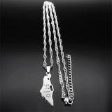 Hexagram Pendant Necklace Stainless Steel Jewish Star of David Chain Jewelry
