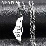 Hexagram Pendant Necklace Stainless Steel Jewish Star of David Chain Jewelry