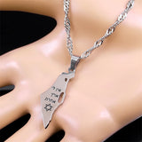 Hexagram Pendant Necklace Stainless Steel Jewish Star of David Chain Jewelry