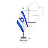 Mini Desktop Metal Flag Set Small Table Decoration