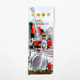 Mini Desktop Metal Flag Set Small Table Decoration