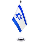 Mini Desktop Metal Flag Set Small Table Decoration