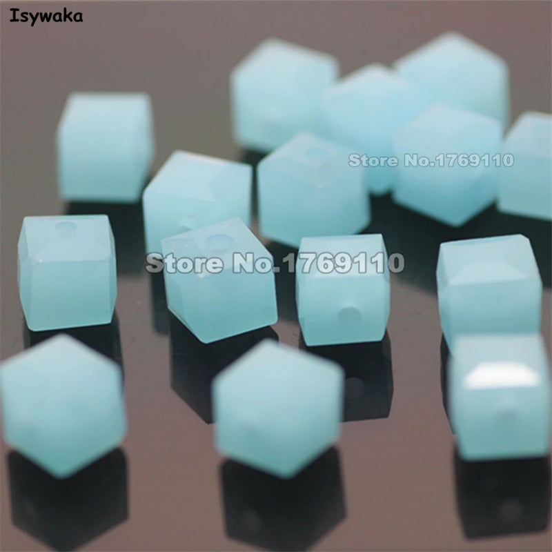 100pcs Square 6mm Austria Crystal Beads for Jewelry Making