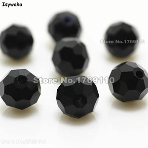 10mm 70Pcs Football Faceted Austrian Crystal Round Loose Beads