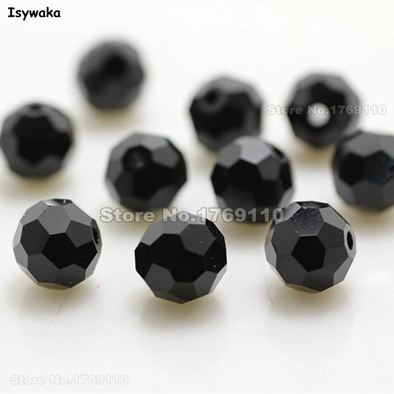 8mm Football Faceted Austrian Crystal Beads 70pcs Round Glass Spacer