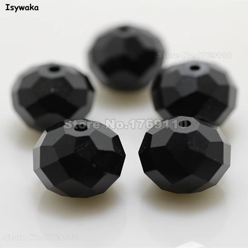 70pcs 10*12mm Austria Crystal Rondelle Glass Beads for Jewelry Making