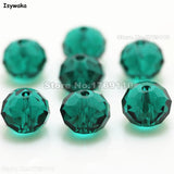 Green 8*10mm 70pcs Austria Crystal Glass Beads for Jewelry Making