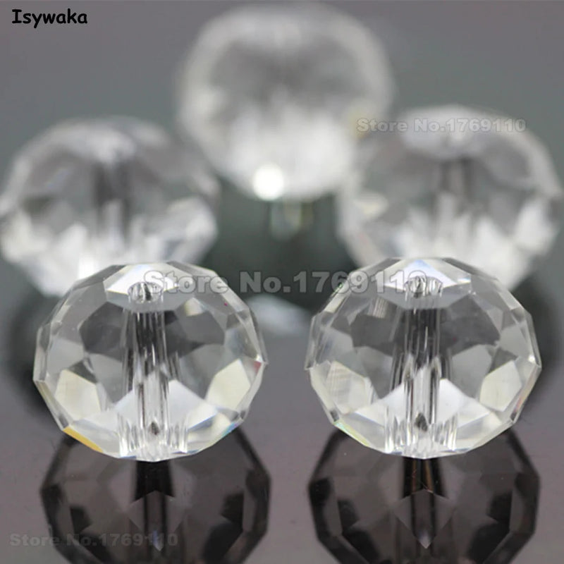 Austria Crystal Glass Beads 10*12mm 70pcs Rondelle Spacer Round Beads