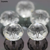 Austria Crystal Glass Beads 10*12mm 70pcs Rondelle Spacer Round Beads